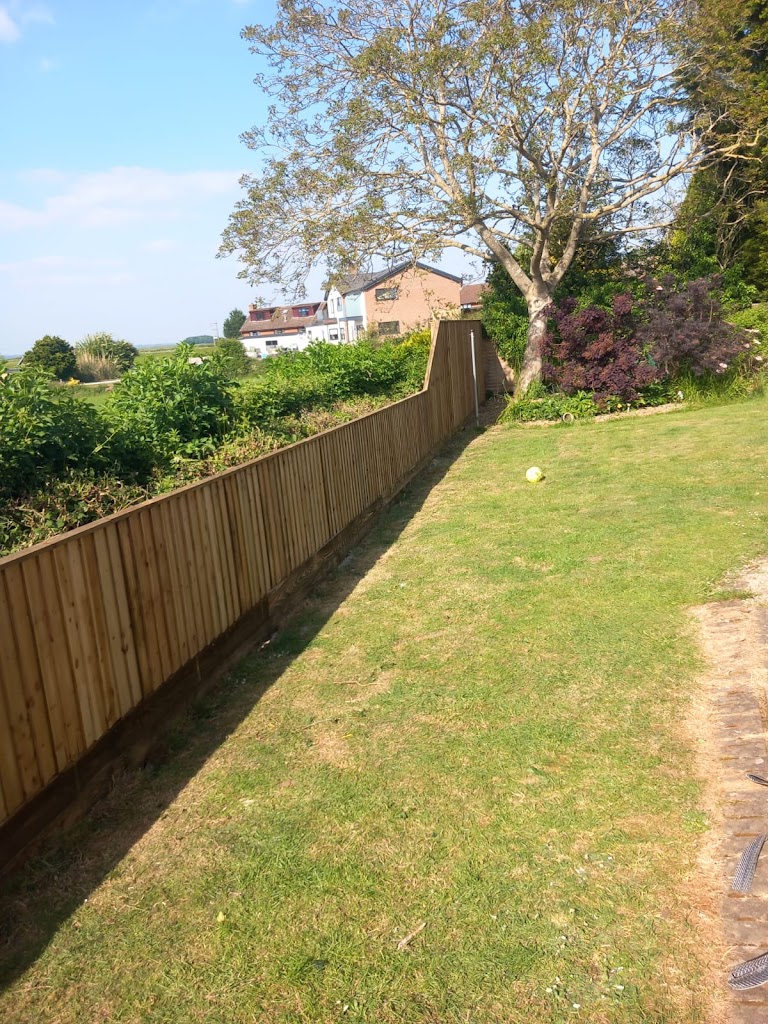 Closeboard timber fence